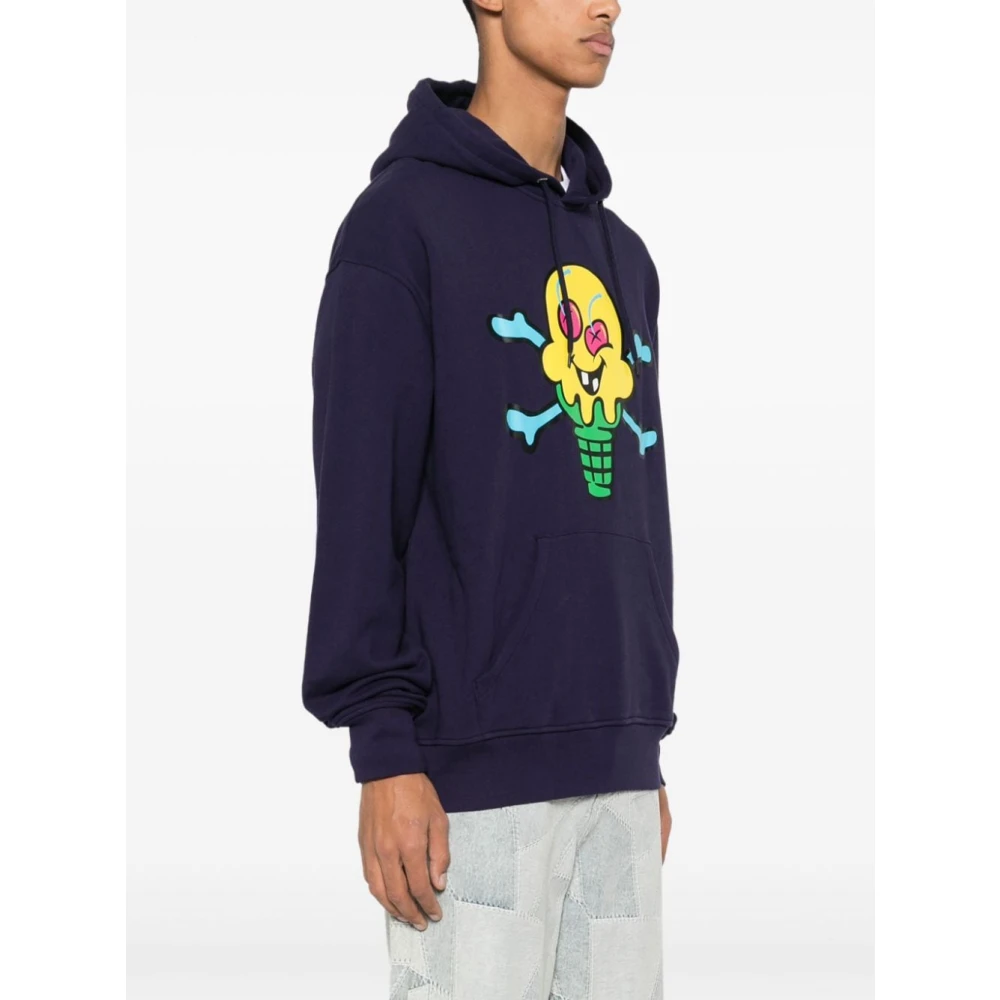 Icecream Sweater met Grafische Print en Geborduurd Logo Blue Heren