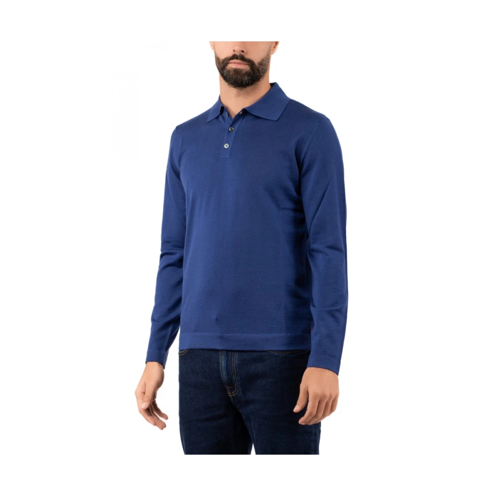 Hindustrie Heren Polo Shirt Blue Heren
