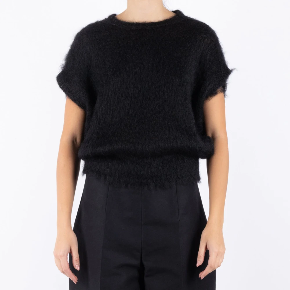 Marni Zwarte Wollen Trui Black Dames