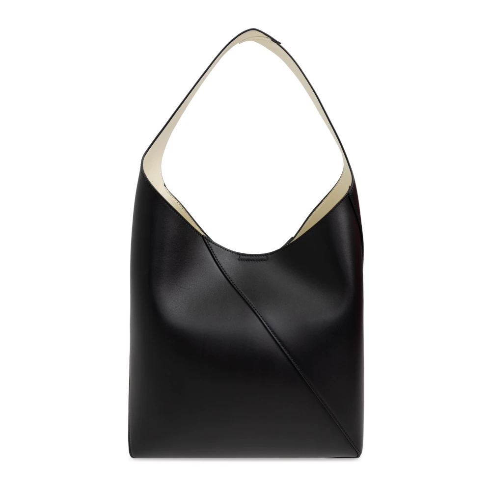 Jil Sander Schoudertas Vertigo Hobo Medium Black Dames