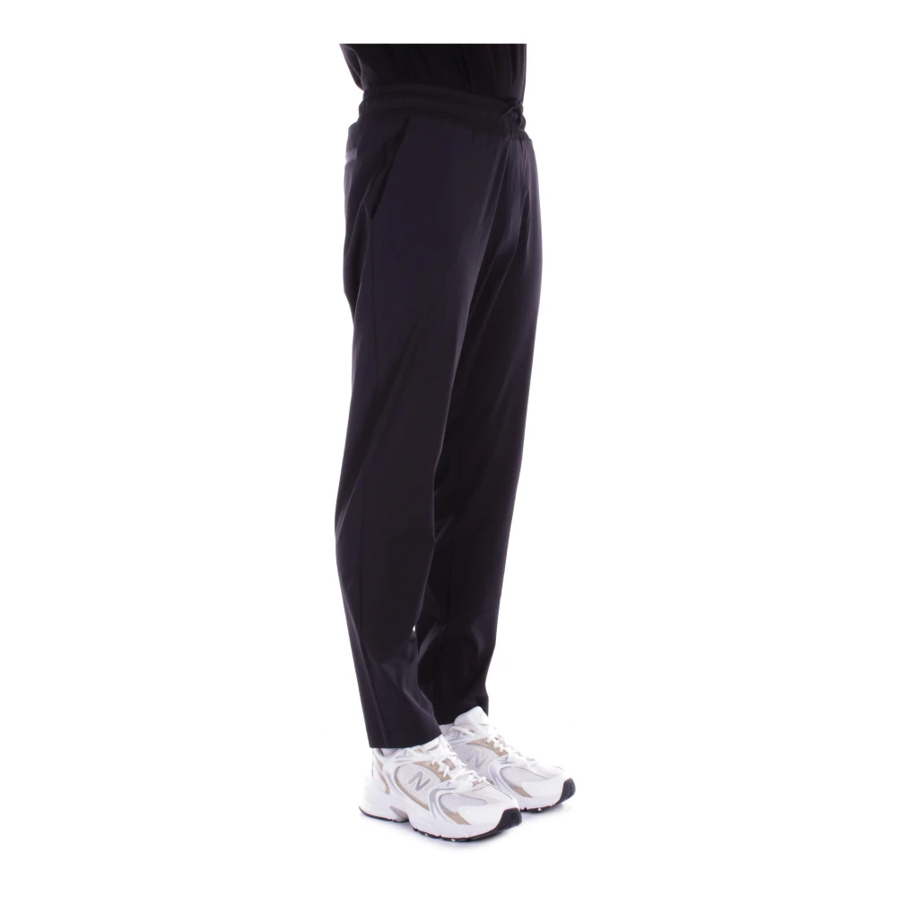 Costume National Zwarte CNC Broek Logo Zijzakken Black Heren