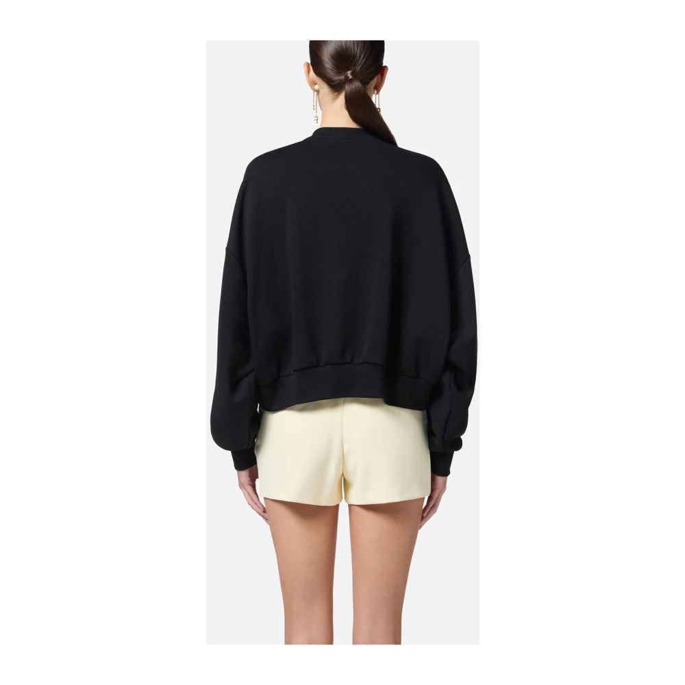 Elisabetta Franchi Zwarte Truien voor Vrouwen Black Dames