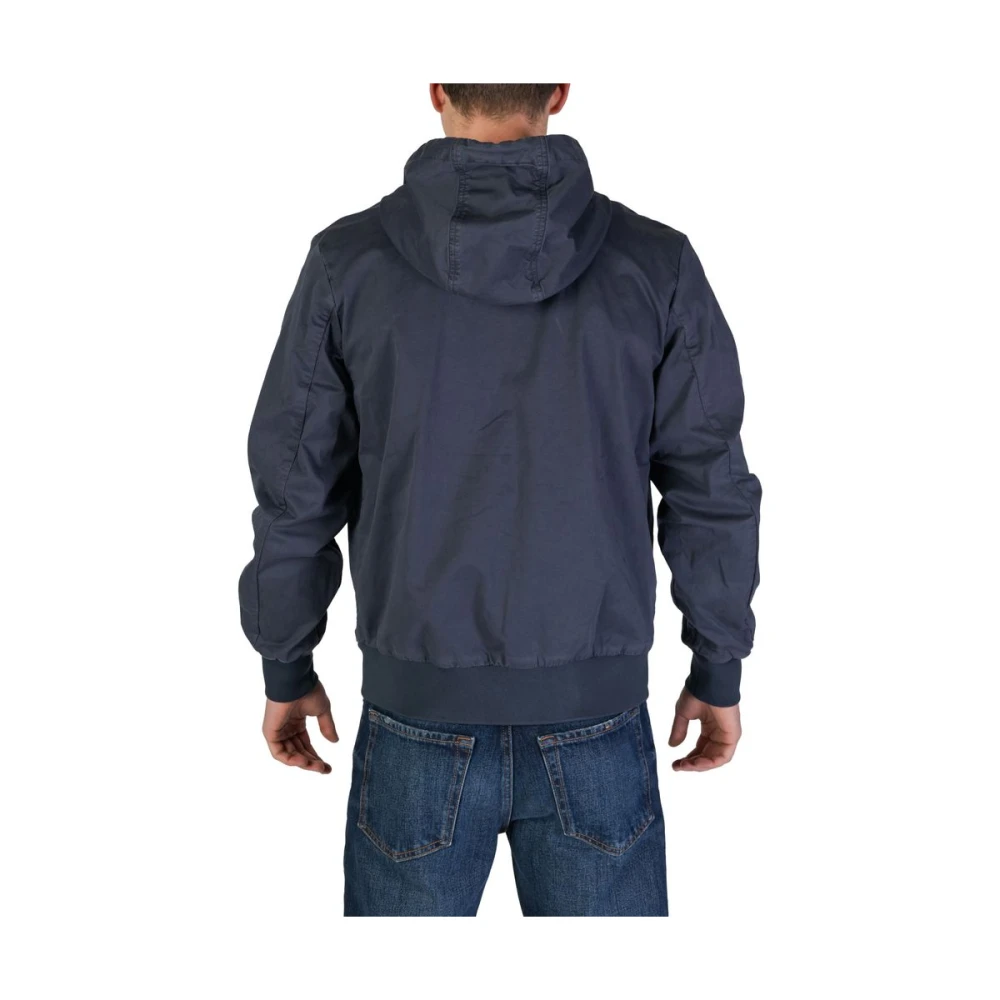 RefrigiWear Blauwe Katoenen Jas Herfst Winter Collectie Blue Heren