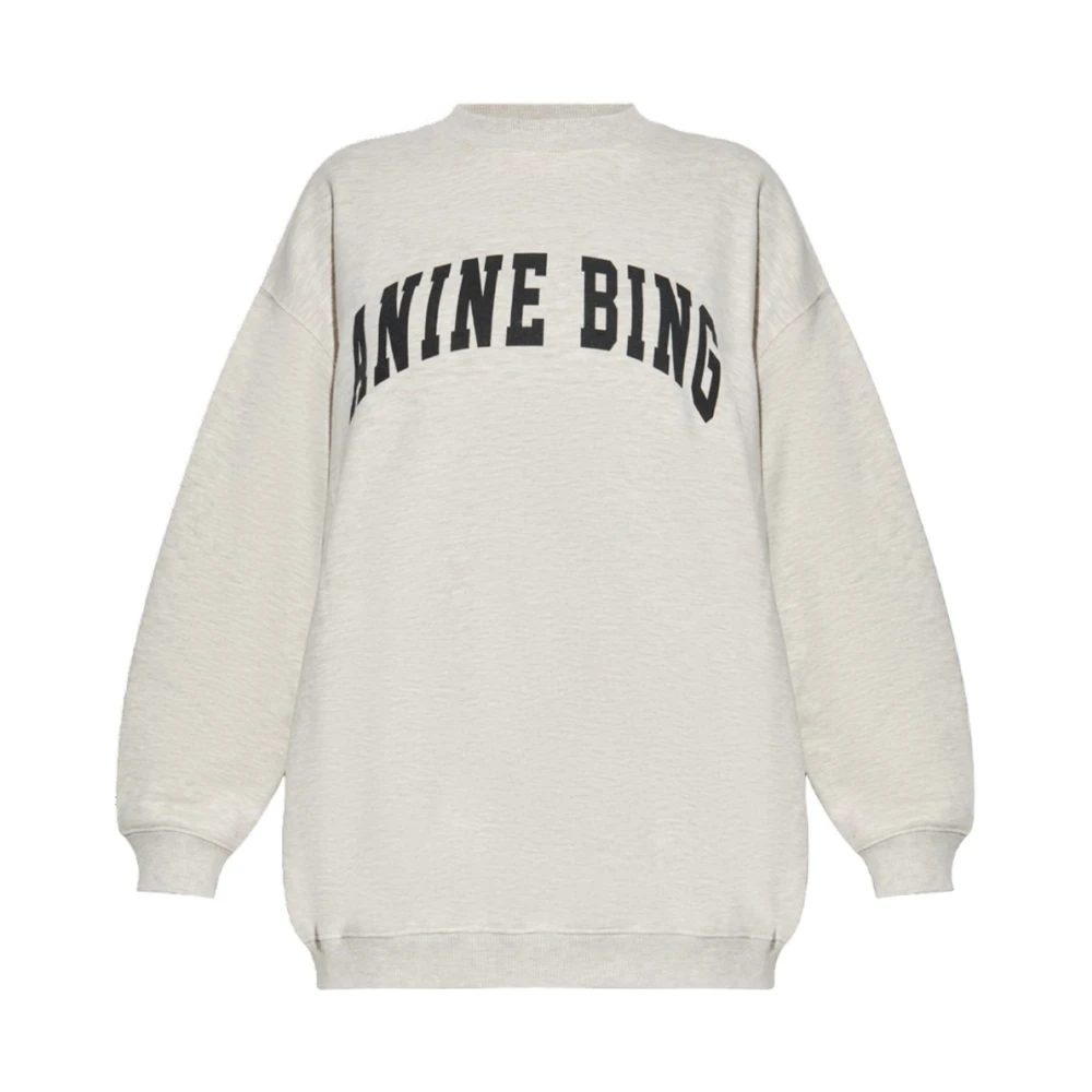 Anine Bing Sweatshirt met Logo Beige Dames
