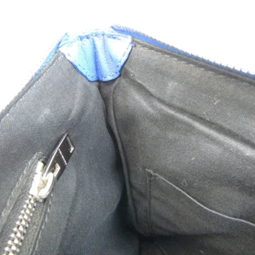 Balenciaga Vintage Pre-owned Leather clutches Blue Dames