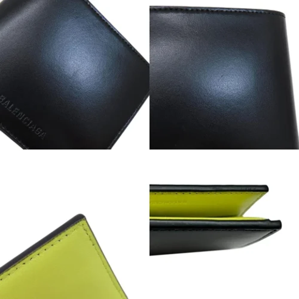 Balenciaga Vintage Pre-owned Leather wallets Black Dames