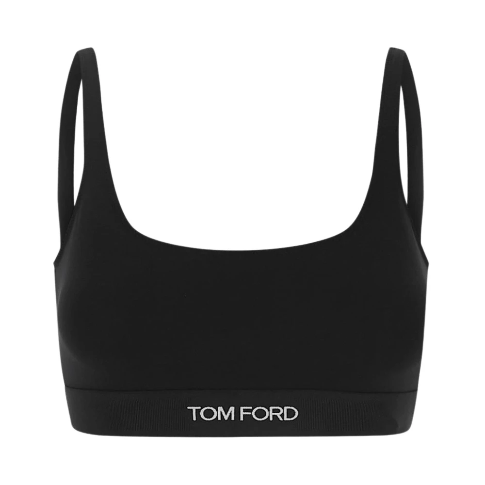 Tom Ford Signature Bralette voor Actieve Vrouwen Black Dames