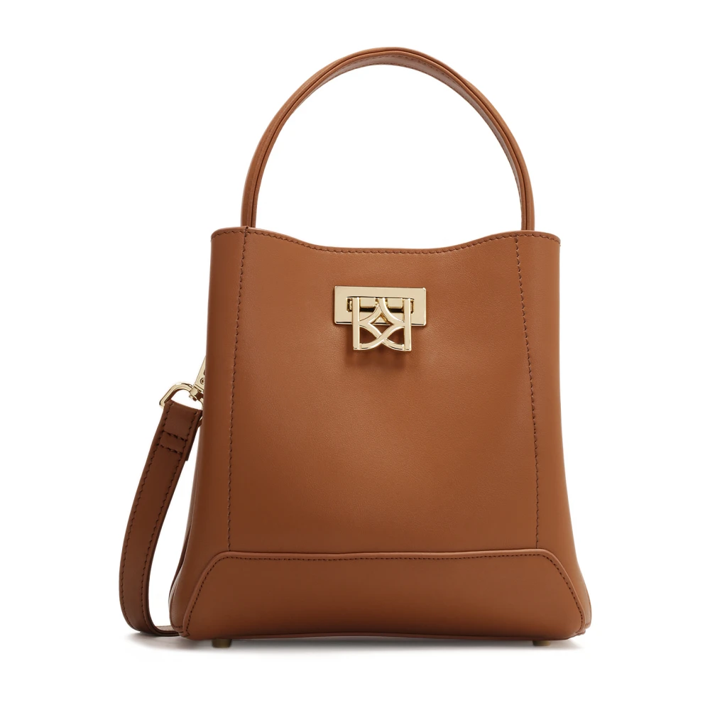 Kazar Bruine minimalistische leren handtas Brown Dames