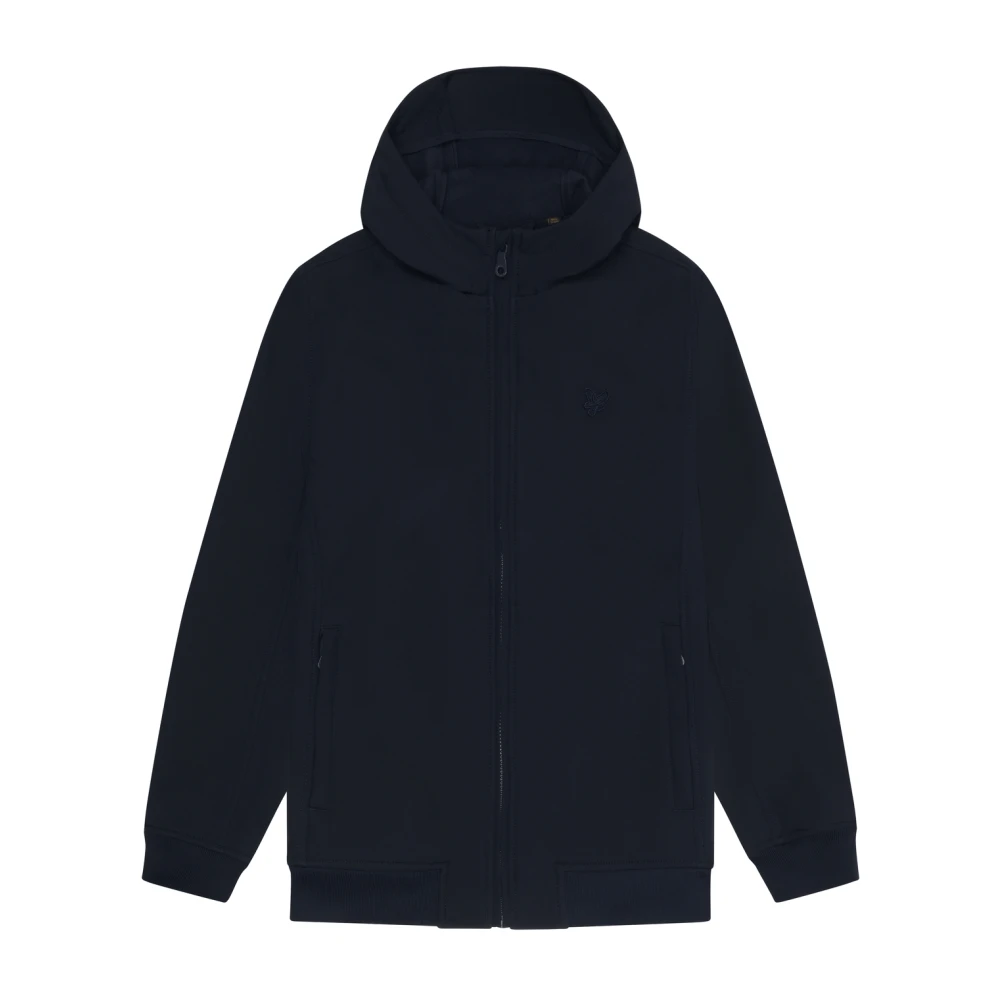 Lyle & Scott Men's Blue Tonal Eagle Fleece Back Softshell Jacket