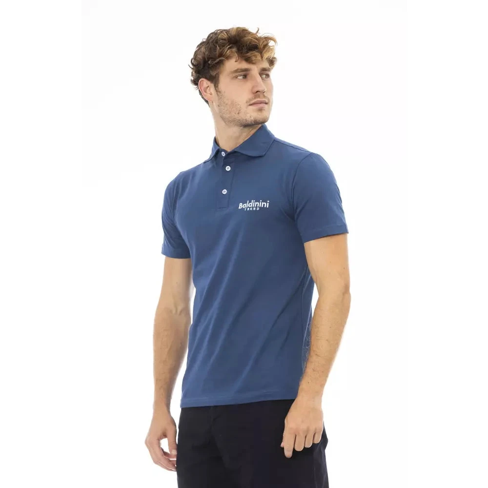 Baldinini Geborduurd Poloshirt voor Heren Blue Heren