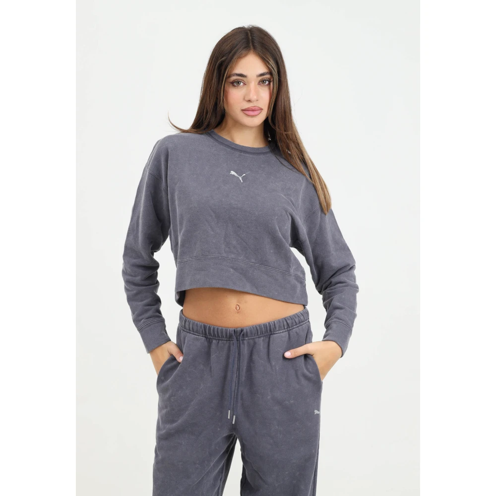 Puma Dare TO Crewneck Sweater Gray Dames