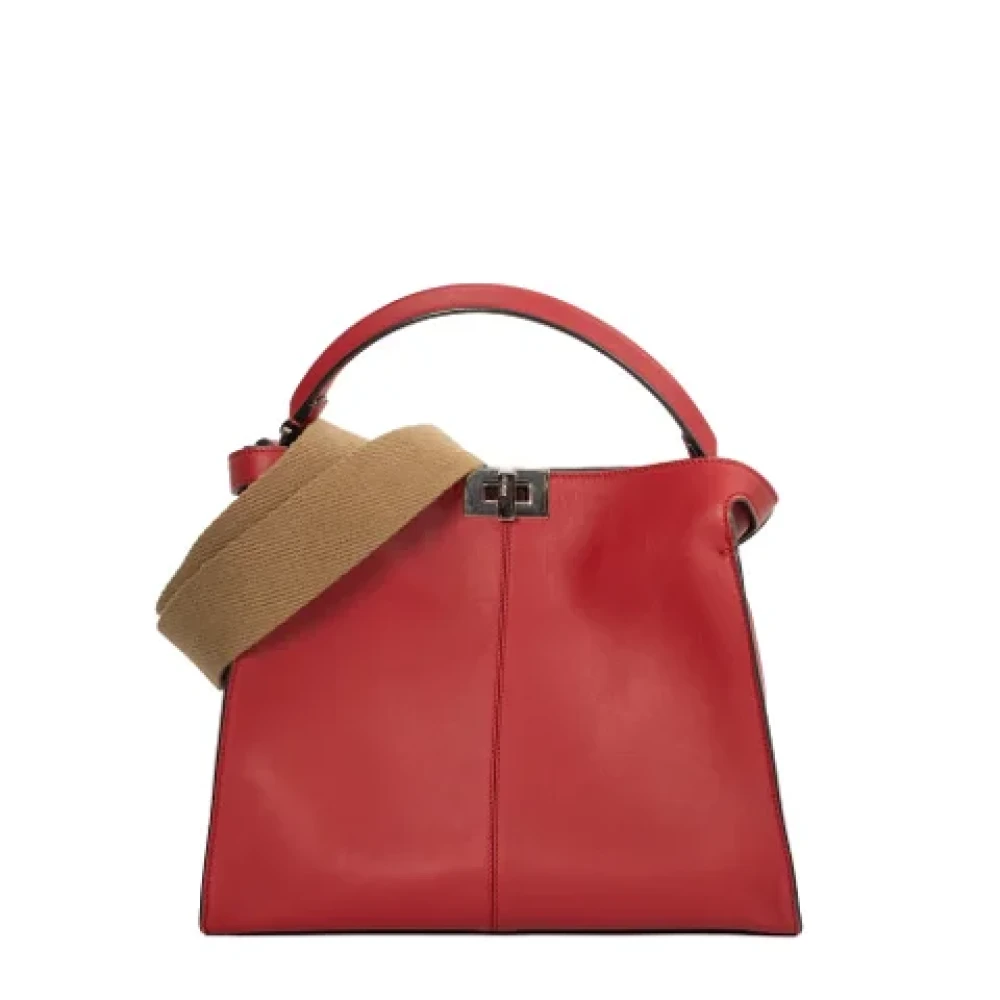 Fendi Vintage Pre-owned Leather fendi-bags Red Dames