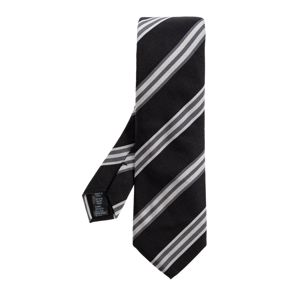 Dolce & Gabbana Mannelijk Zwart Accessoires Heren, One Size, Silk Tie