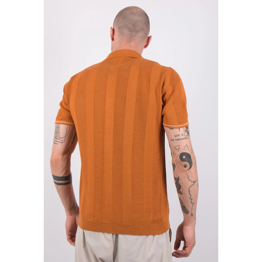 Daniele Fiesoli Roest Korte Mouw Overshirt DF 0396 Orange Dames