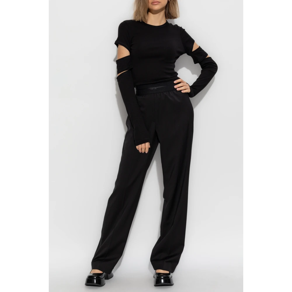 Helmut Lang Top met afneembare mouwen Black Dames