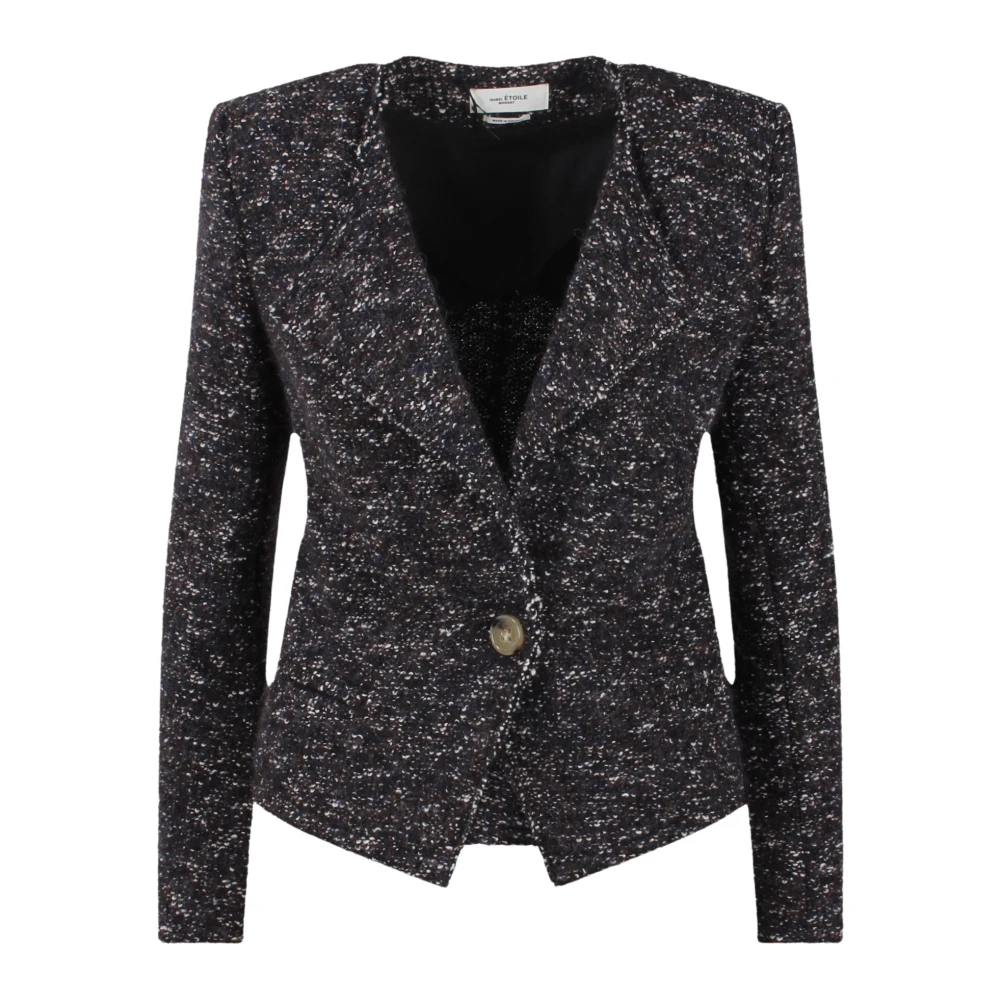 Isabel Marant Étoile Tweed Crop Blazer Gray Dames