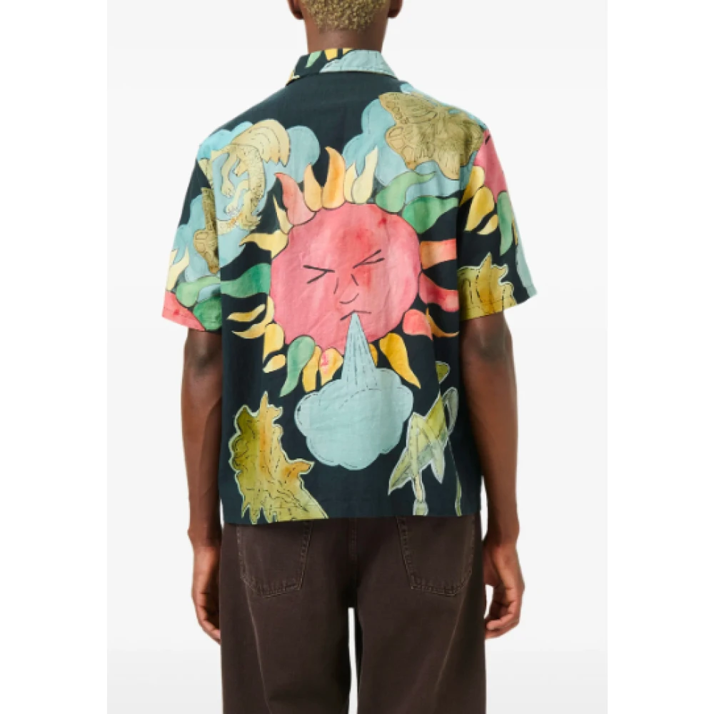 Our Legacy Zonnekracht Print Korte Mouw Shirt Multicolor Heren