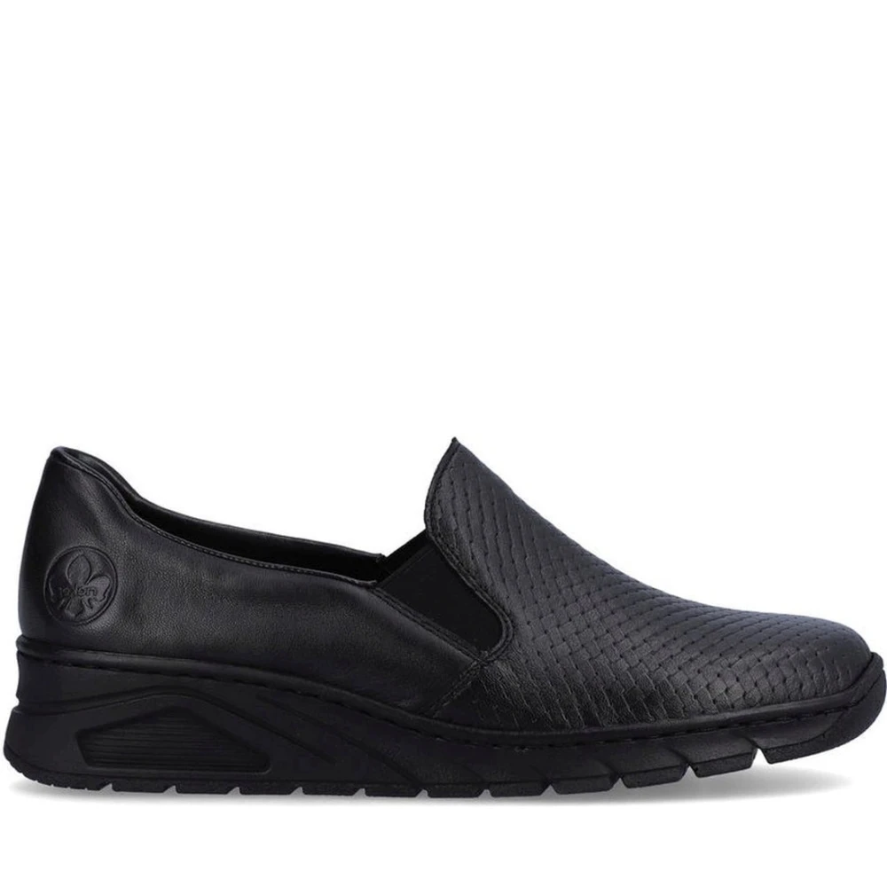 Rieker Women's Black Loafers, 4 Uk, Leisure Trainer