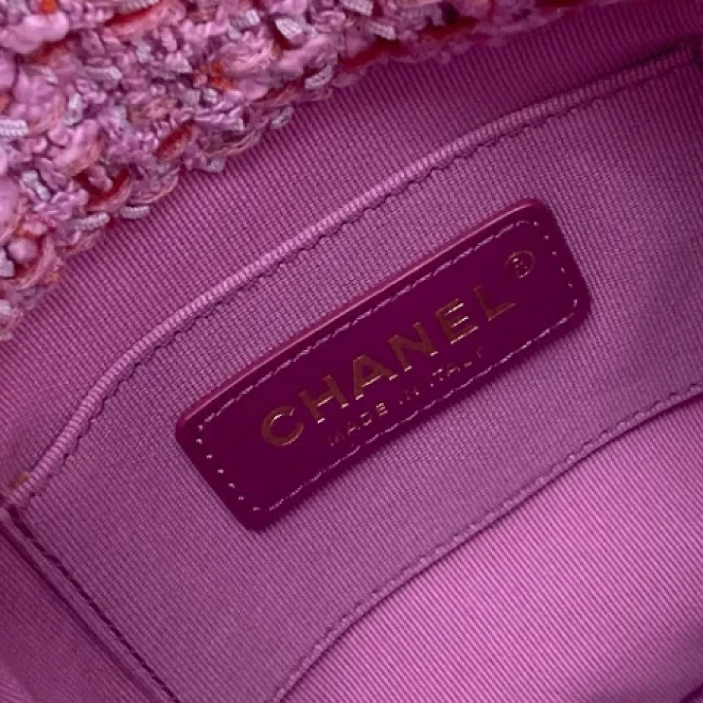 Chanel Vintage Pre-owned Fabric chanel-bags Pink Dames