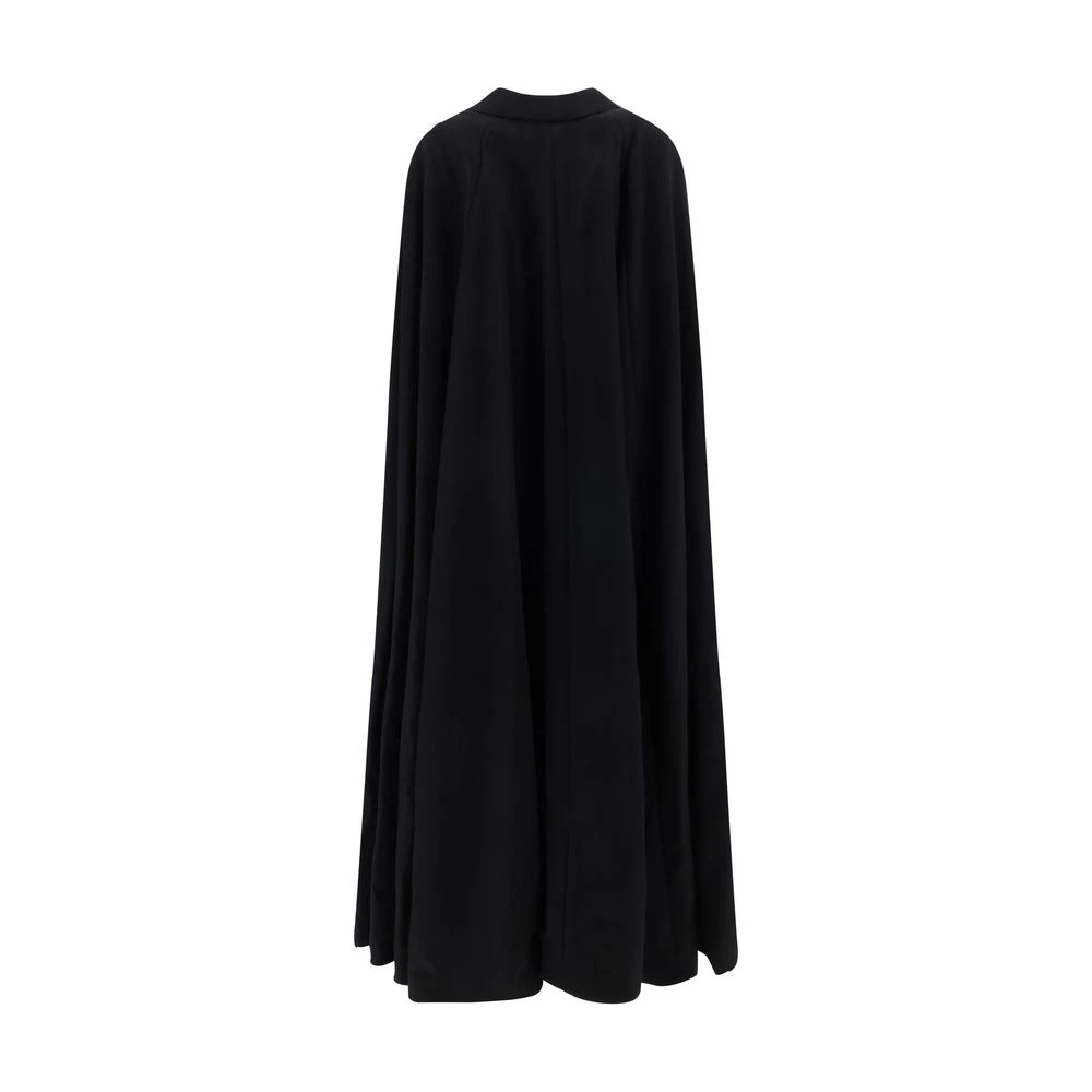 Dolce & Gabbana Geometrische Cape-stijl Wollen Jas Black Dames