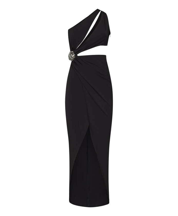 robe-midi-asymetrique-en-jersey-noir-avec-decoupes-et-details-en-cristal