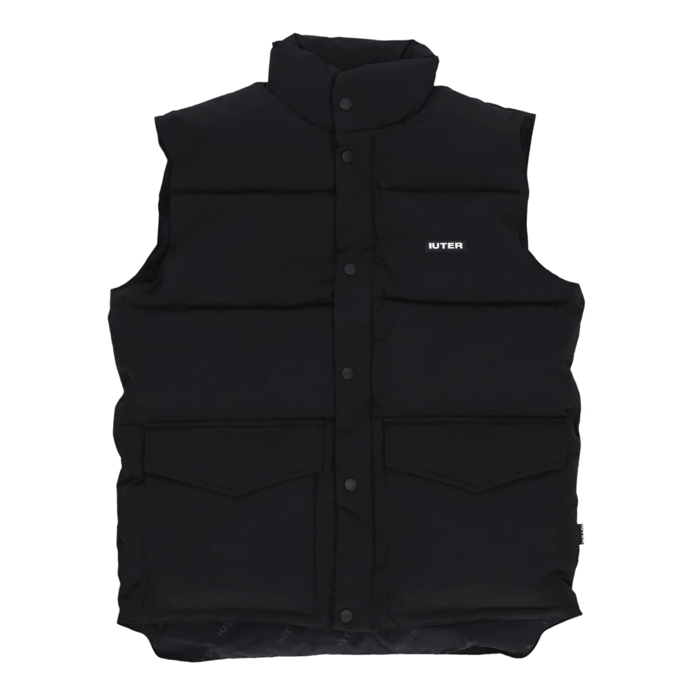Iuter Puff Vest met Ecodown Vulling Black Heren
