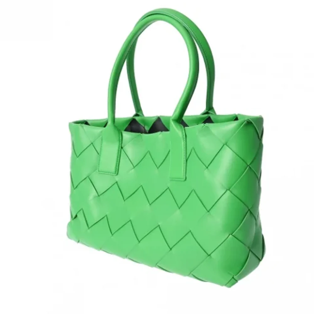 Bottega Veneta Vintage Pre-owned Leather totes Green Dames