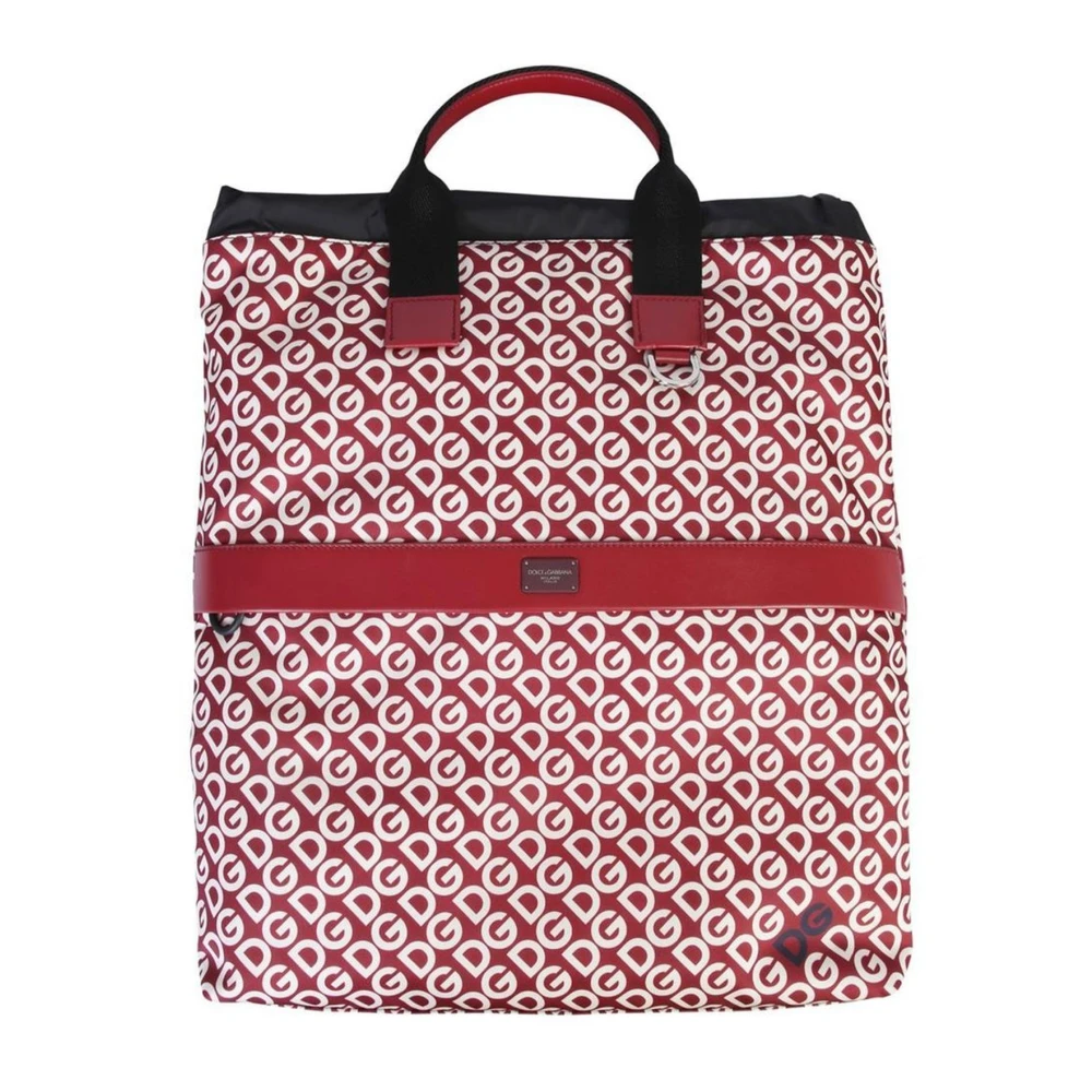 Dolce & Gabbana Luxe Monogram Bucket Rugzak Red Dames