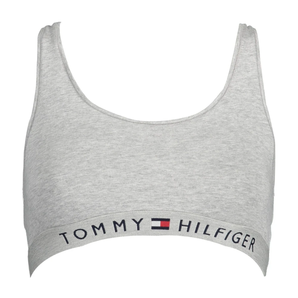 Tommy Hilfiger Women's Gray Sporty Balconette Bra - Bras - Xs- Underwear