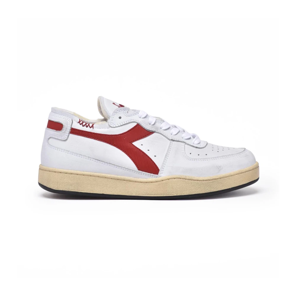 Diadora Mi Basket Row Cut Dames Schoenen Wit