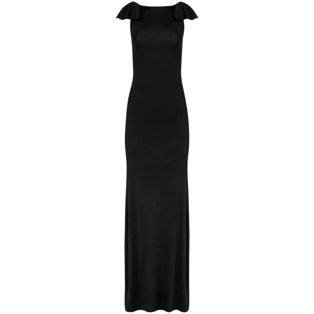 Nina Ricci Zwarte Lange Jurk Black Dames