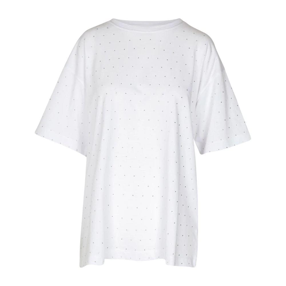 8pm Indiana T-shirt met strass White Dames