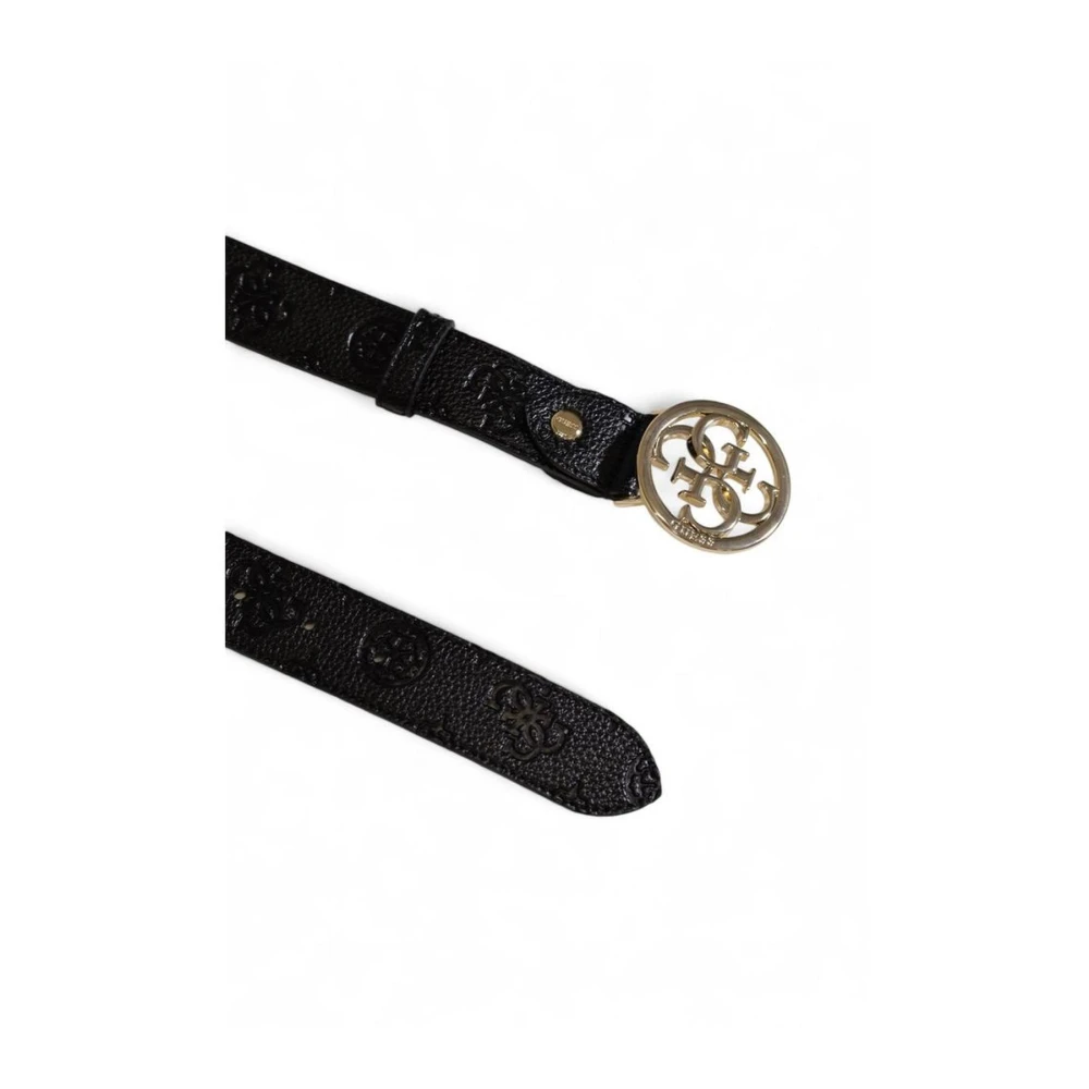 Guess Modern Zwart Polyurethaan Damesriem Black Dames