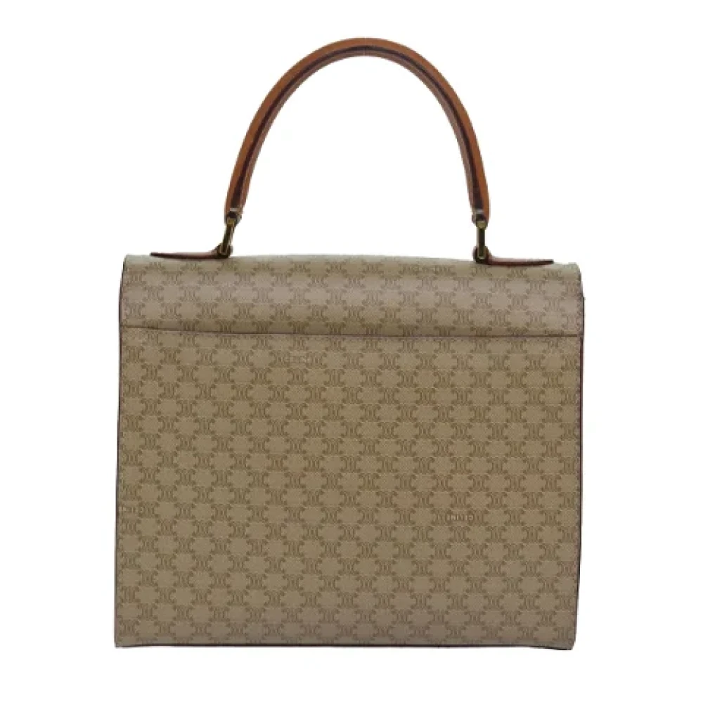 Celine Vintage Pre-owned Canvas celine-bags Beige Dames