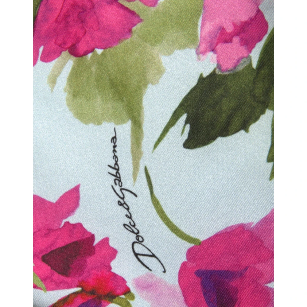 Dolce & Gabbana Bloemrijke Leggings met hoge taille Multicolor Dames