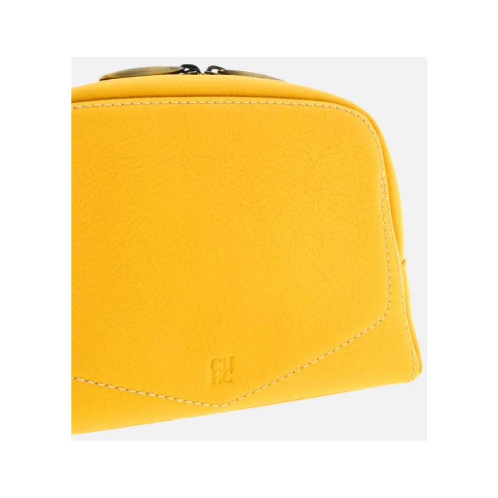 Carolina Herrera Crossbody tas met Blazon stiksels Yellow Dames