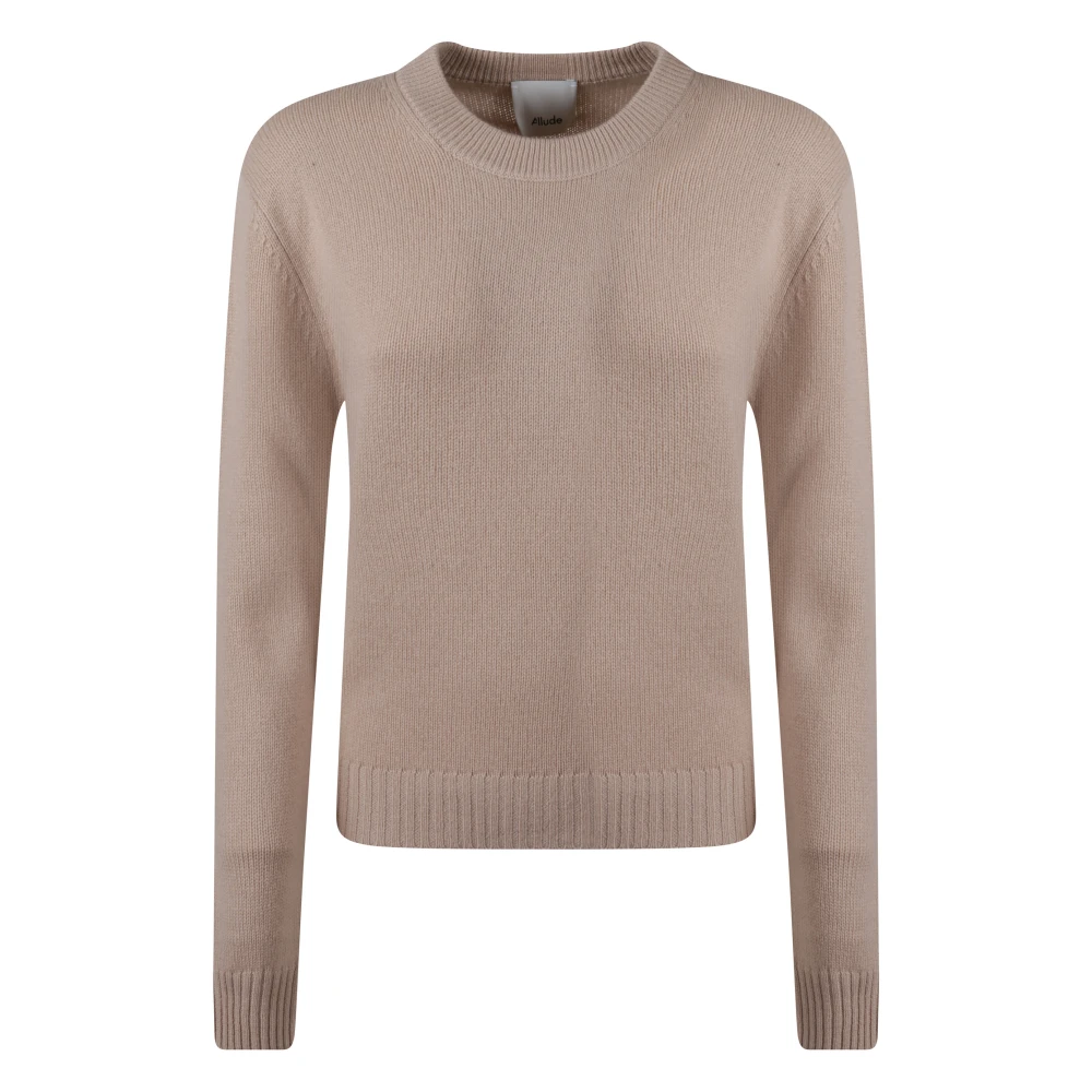 Allude Women's Beige Cashmere Jumper - Cashmere Knitwear - M - Knitwear