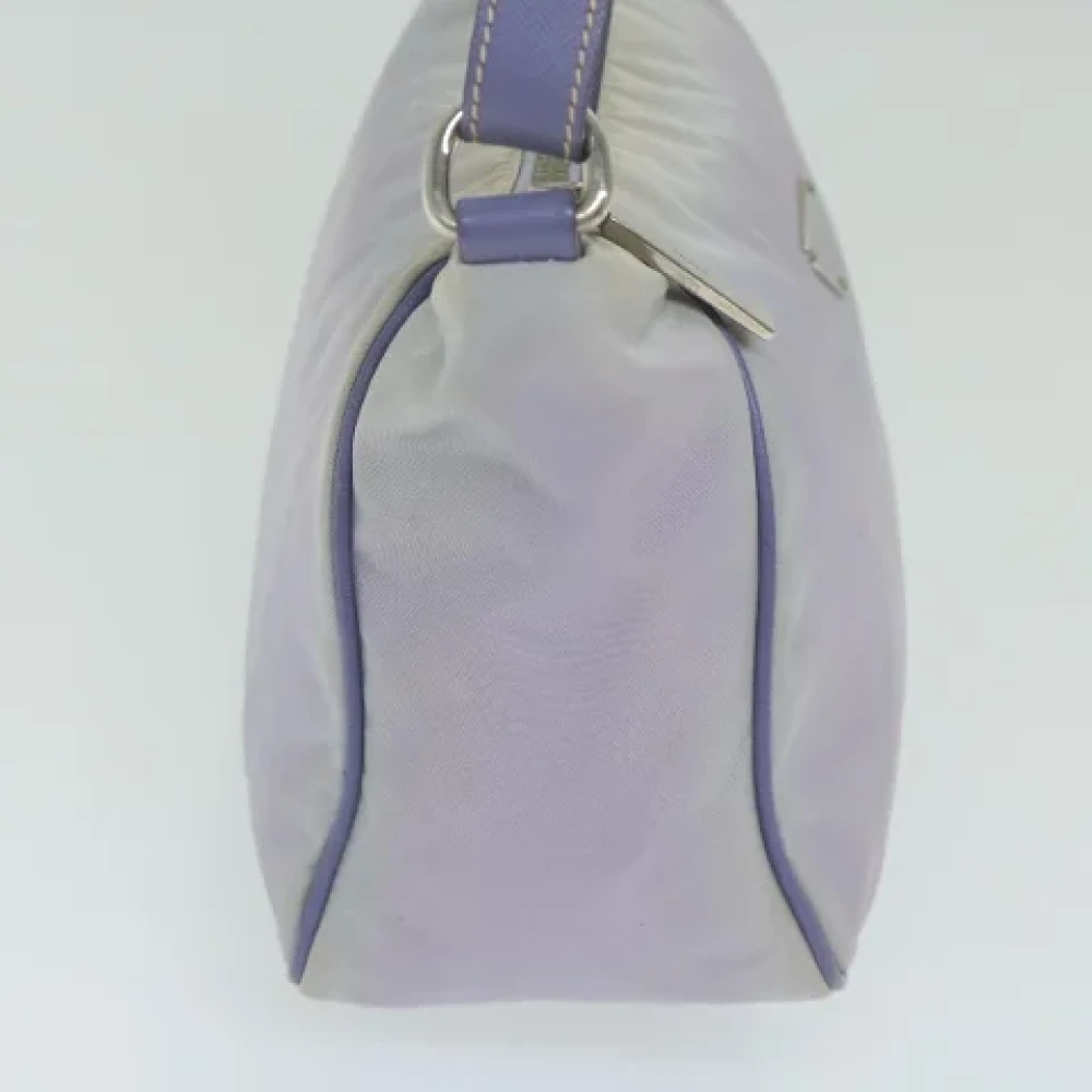 Prada Vintage Pre-owned Nylon pouches Purple Dames