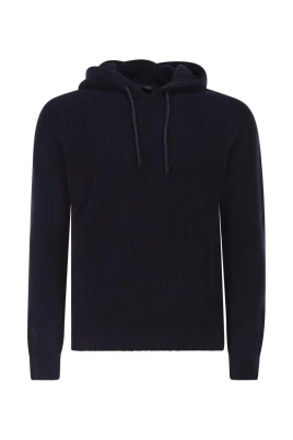 Ribbstickad Hoodie