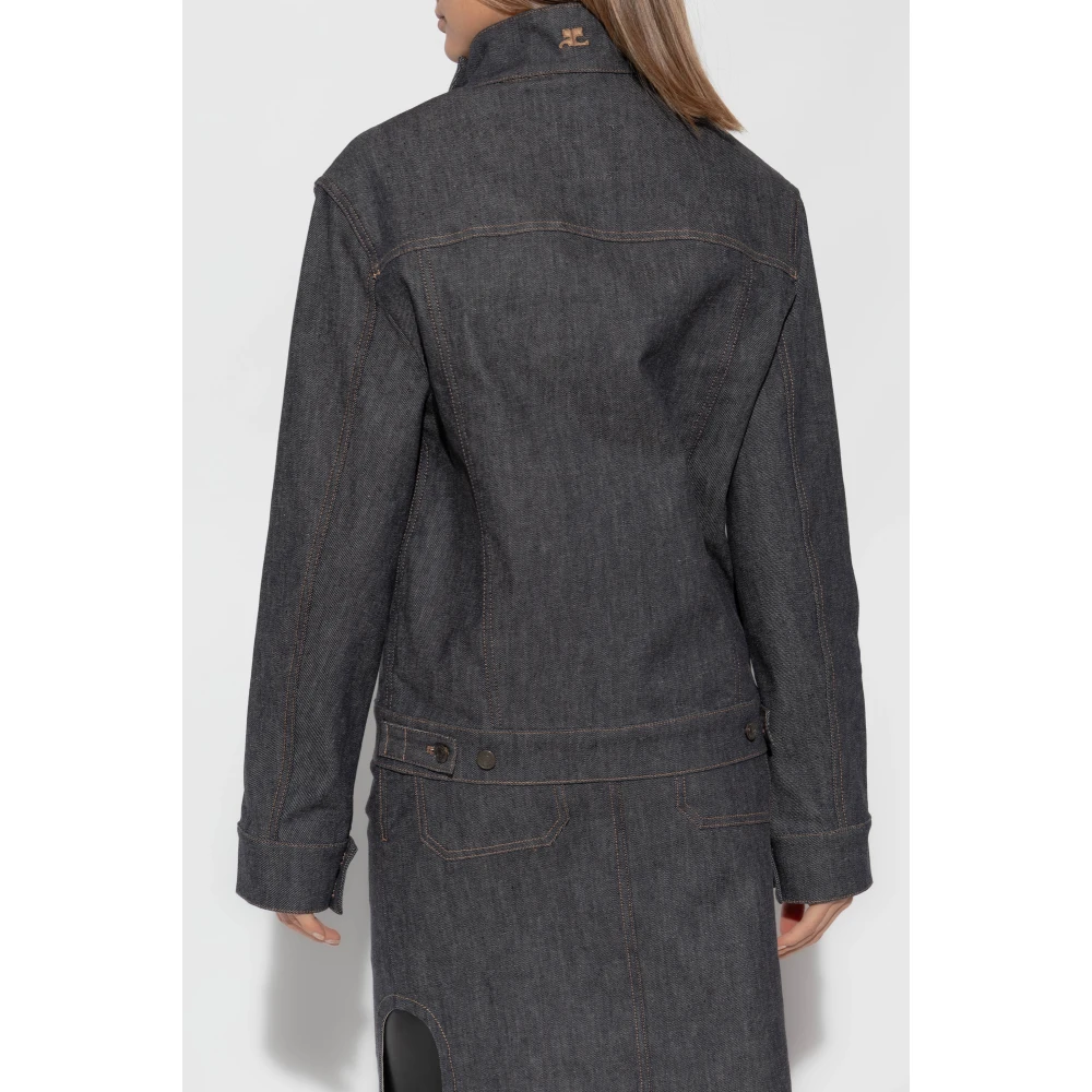 Courrèges Denim jas Blue Dames