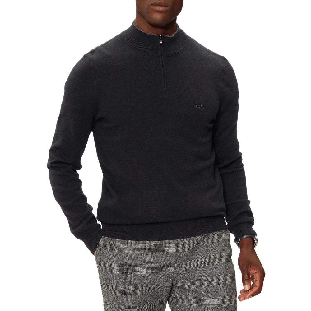 Boss Gebreide pullover met opstaande kraag model 'Emarlo'