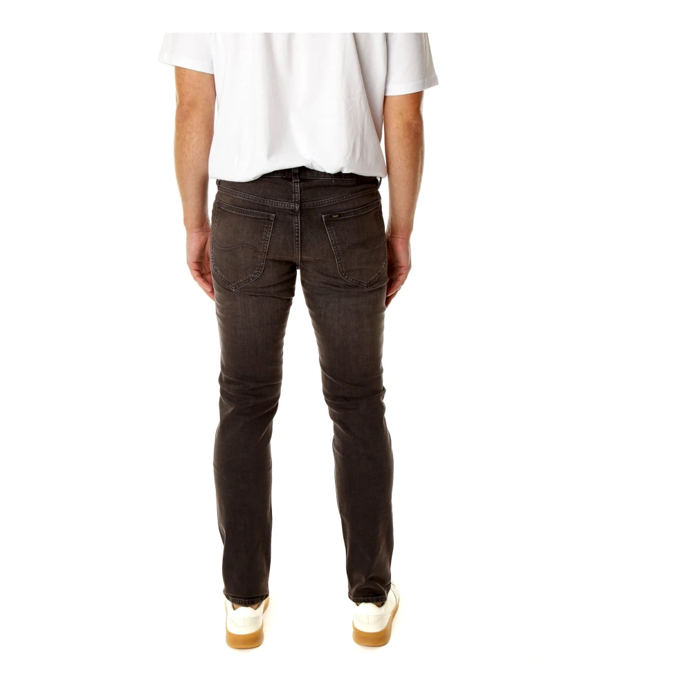 Lee Straight Fit Zip Fly Jeans Gray Heren