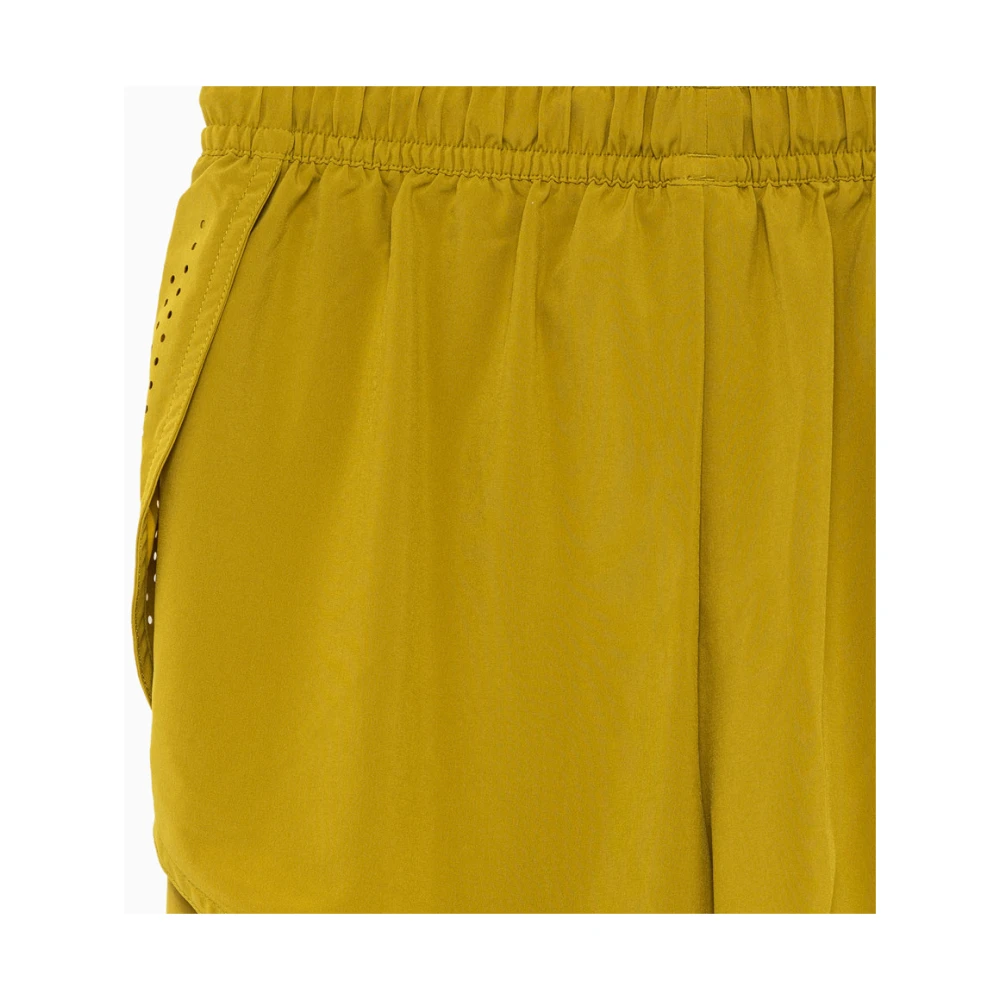 adidas by stella mccartney Stijlvolle Korte Shorts voor Dames Yellow Dames