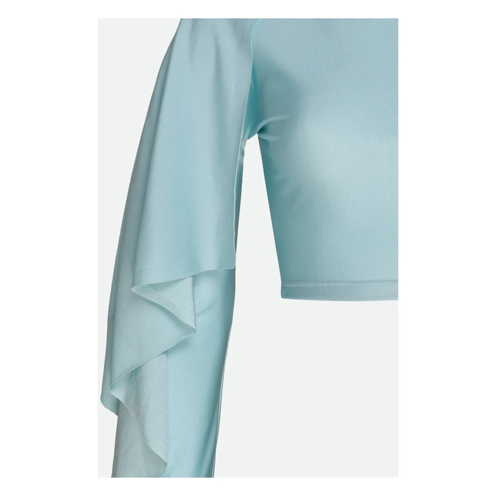 SPORTMAX Blauwe Blouse met Uniek Ontwerp Blue Dames