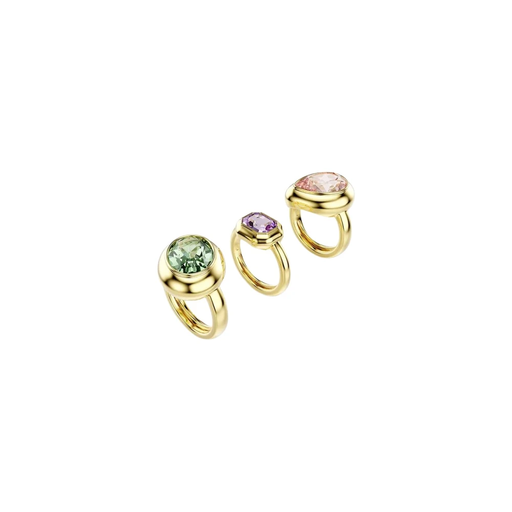 Swarovski Ringset Global Collection, Gelbgold Metall für Damen 5753094, Christ - Image 3