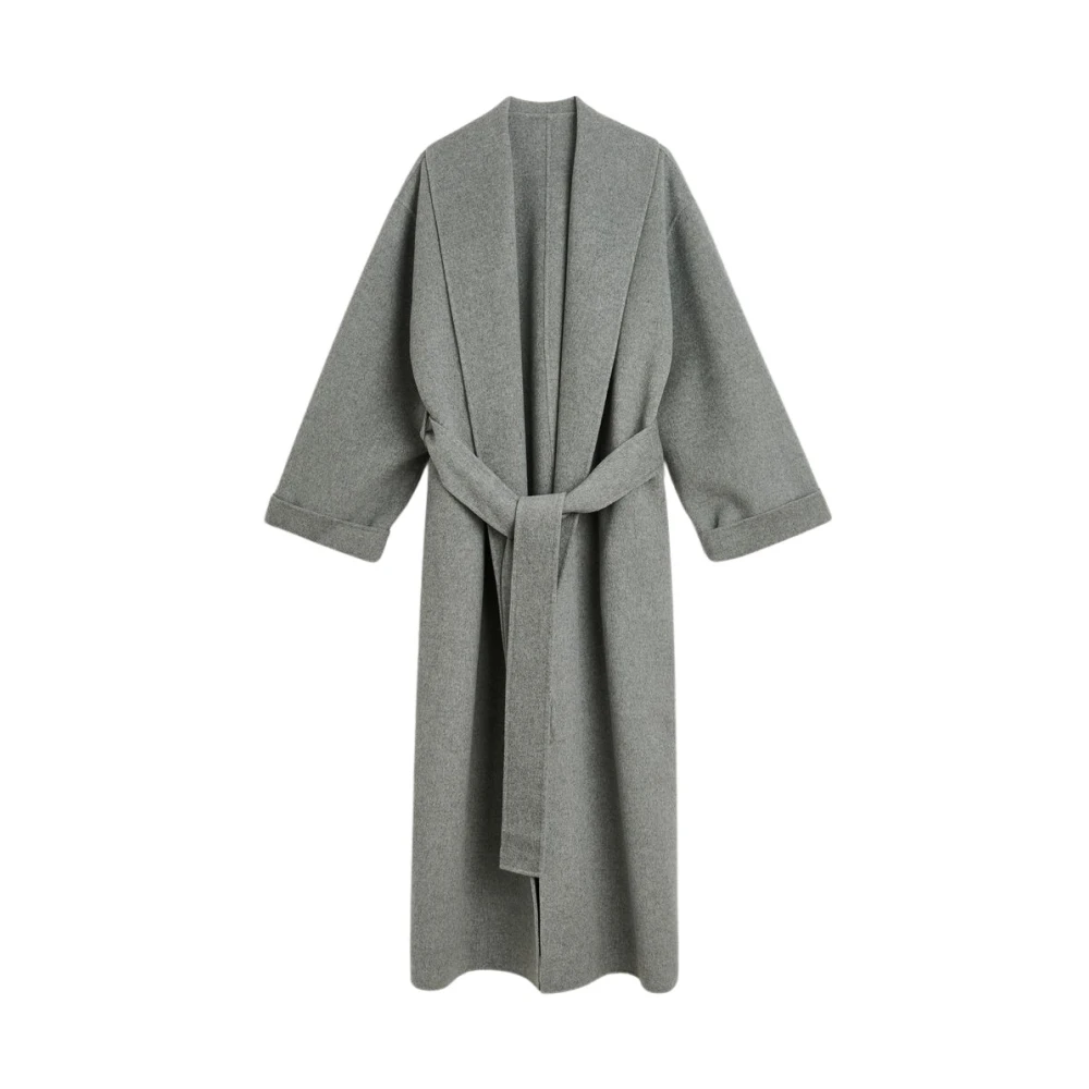 By Malene Birger Luxe Wol Wrap Jas By Herenne Birger Gray Dames