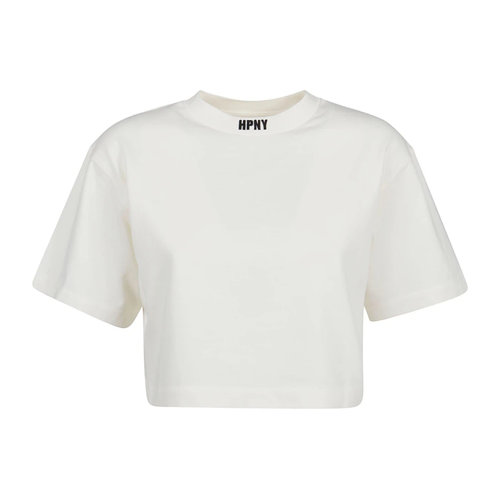Heron Preston Geborduurde Crop T-Shirt White Dames