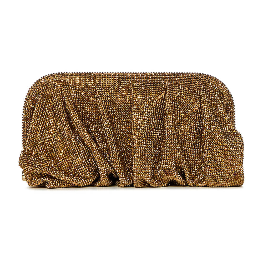 Golden Metal Mesh Clutch Benedetta Bruzziches Small Bags