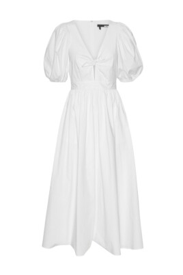 midi-lantern-sleeve-dress-v-neck
