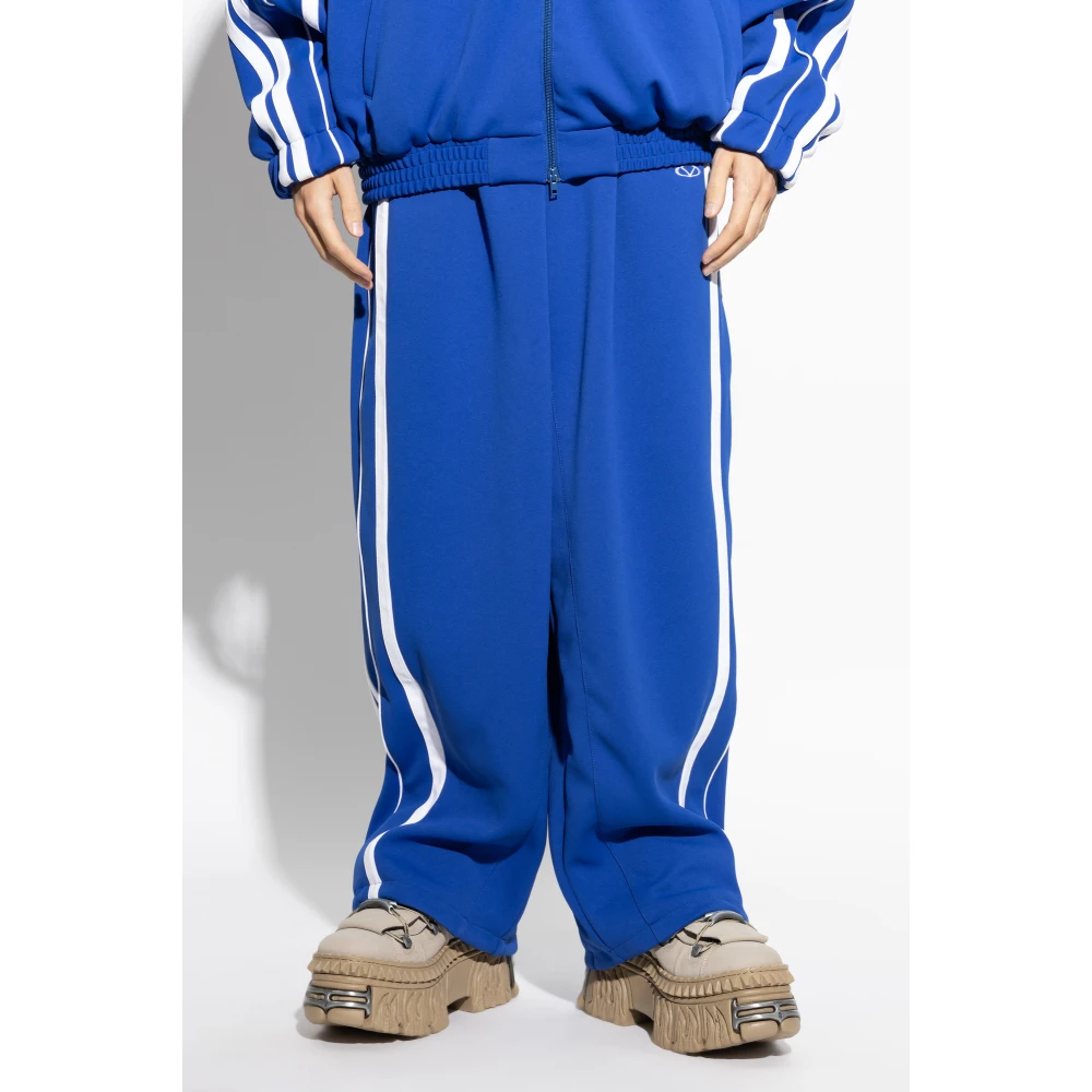 Vetements Logo broek Blue Heren
